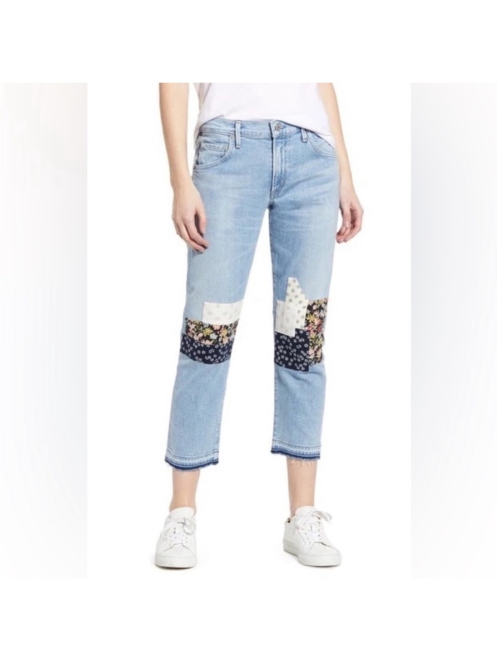 Citizens Of Humanity Emerson Crop slim boyfriend jean patchwork sz 32